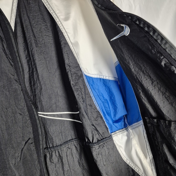 Vintage Nike 90s Colorblock Windbreaker Jacket Medium Y2K Streetwear Big Swoosh - Picture 7 of 13